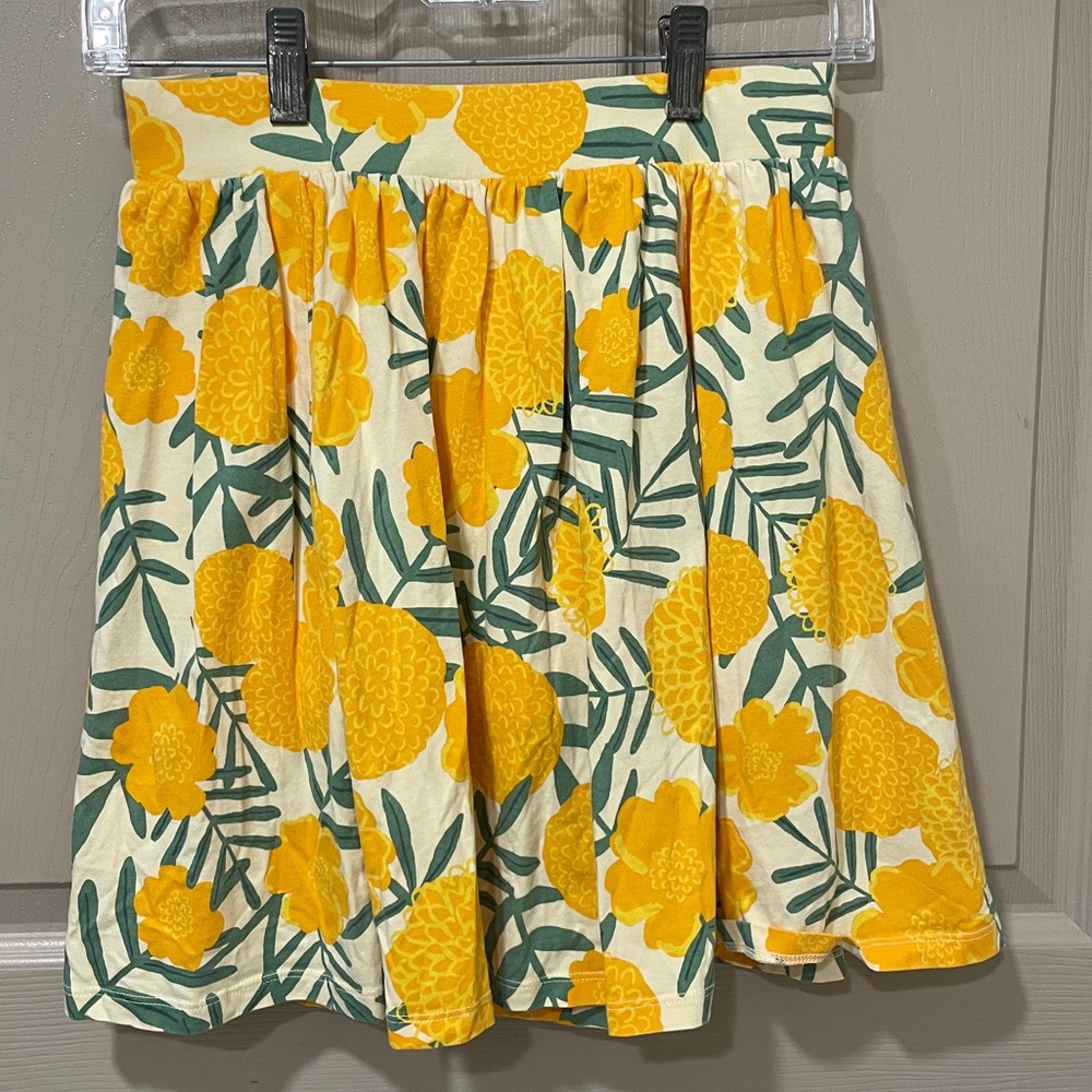 Tea Collection Yellow Floral Skort SZ 16